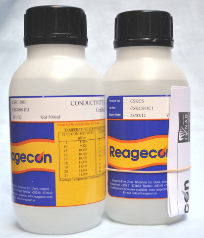 Vezetőképesség standard 10 mikroSiemens/cm, 500 ml