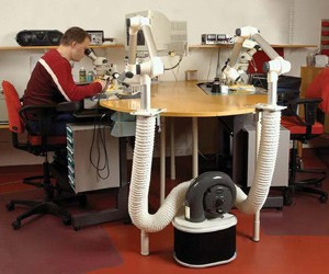Kétkaros laboratóriumi mobil elszívórendszer